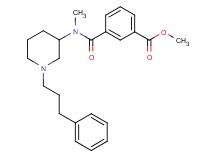 methyl 3-({methyl[1-(3-phenylpropyl)-3-piperidinyl]amino}carbonyl)benzoate