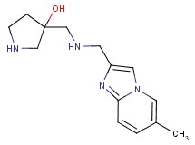 3-({[(6-methylimidazo[1,2-a]pyridin-2-yl)methyl]amino}methyl)-3-pyrrolidinol dihydrochloride