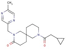 8-(cyclopropylacetyl)-2-[(5-methyl-2-pyrazinyl)methyl]-2,8-diazaspiro[5.5]undecan-3-one