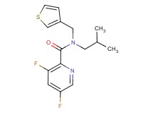 3,5-difluoro-N-isobutyl-N-(3-thienylmethyl)pyridine-2-carboxamide