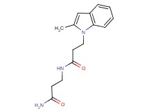 N-(3-amino-3-oxopropyl)-3-(2-methyl-1H-indol-1-yl)propanamide