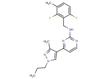 N-(2,6-difluoro-3-methylbenzyl)-4-(3-methyl-1-propyl-1H-pyrazol-4-yl)pyrimidin-2-amine