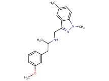 N-[(1,5-dimethyl-1H-indazol-3-yl)methyl]-1-(3-methoxyphenyl)propan-2-amine