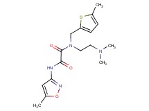 N-[2-(dimethylamino)ethyl]-N'-(5-methylisoxazol-3-yl)-N-[(5-methyl-2-thienyl)methyl]ethanediamide