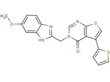 3-[(6-methoxy-1H-benzimidazol-2-yl)methyl]-5-(2-thienyl)thieno[2,3-d]pyrimidin-4(3H)-one