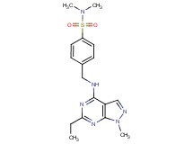 4-{[(6-ethyl-1-methyl-1H-pyrazolo[3,4-d]pyrimidin-4-yl)amino]methyl}-N,N-dimethylbenzenesulfonamide