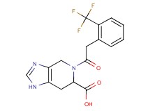 5-{[2-(trifluoromethyl)phenyl]acetyl}-4,5,6,7-tetrahydro-1H-imidazo[4,5-c]pyridine-6-carboxylic acid