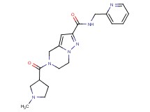 5-[(1-methylpyrrolidin-3-yl)carbonyl]-N-(pyridin-2-ylmethyl)-4,5,6,7-tetrahydropyrazolo[1,5-a]pyrazine-2-carboxamide