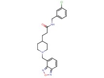 3-[1-(2,1,3-benzoxadiazol-4-ylmethyl)-4-piperidinyl]-N-(3-chlorobenzyl)propanamide