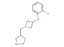 3-{[3-(2-chlorophenoxy)-1-azetidinyl]methyl}pyrrolidine