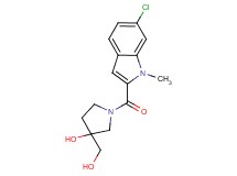 1-[(6-chloro-1-methyl-1H-indol-2-yl)carbonyl]-3-(hydroxymethyl)pyrrolidin-3-ol