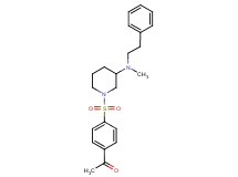 1-[4-({3-[methyl(2-phenylethyl)amino]-1-piperidinyl}sulfonyl)phenyl]ethanone