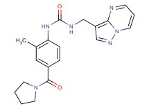 N-[2-methyl-4-(pyrrolidin-1-ylcarbonyl)phenyl]-N'-(pyrazolo[1,5-a]pyrimidin-3-ylmethyl)urea