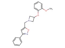 5-{[3-(2-methoxyphenoxy)-1-azetidinyl]methyl}-3-phenylisoxazole