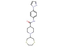 1-(1,4-dithiepan-6-yl)-N-[4-(1H-pyrazol-1-yl)phenyl]-4-piperidinecarboxamide