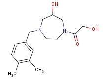 1-(3,4-dimethylbenzyl)-4-glycoloyl-1,4-diazepan-6-ol