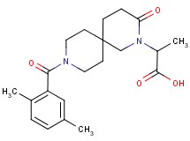 2-[9-(2,5-dimethylbenzoyl)-3-oxo-2,9-diazaspiro[5.5]undec-2-yl]propanoic acid