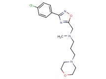 N-{[3-(4-chlorophenyl)-1,2,4-oxadiazol-5-yl]methyl}-N-methyl-3-(4-morpholinyl)-1-propanamine