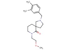 2-(3,4-dimethylbenzyl)-7-(2-methoxyethyl)-2,7-diazaspiro[4.5]decan-6-one