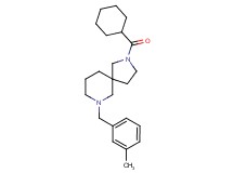 2-(cyclohexylcarbonyl)-7-(3-methylbenzyl)-2,7-diazaspiro[4.5]decane