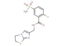 5-(aminosulfonyl)-N-(2,3-dihydroimidazo[2,1-b][1,3]thiazol-6-ylmethyl)-2-fluorobenzamide