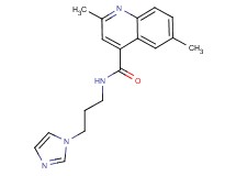 N-[3-(1H-imidazol-1-yl)propyl]-2,6-dimethyl-4-quinolinecarboxamide