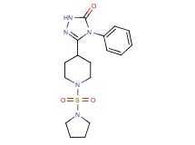 4-phenyl-5-[1-(pyrrolidin-1-ylsulfonyl)piperidin-4-yl]-2,4-dihydro-3H-1,2,4-triazol-3-one