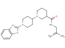 1'-(1,3-benzoxazol-2-yl)-N-(2-methyl-2-propen-1-yl)-1,4'-bipiperidine-3-carboxamide