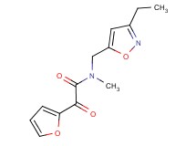 N-[(3-ethylisoxazol-5-yl)methyl]-2-(2-furyl)-N-methyl-2-oxoacetamide