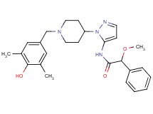 N-{1-[1-(4-hydroxy-3,5-dimethylbenzyl)-4-piperidinyl]-1H-pyrazol-5-yl}-2-methoxy-2-phenylacetamide