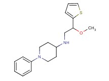 N-[2-methoxy-2-(2-thienyl)ethyl]-1-phenylpiperidin-4-amine