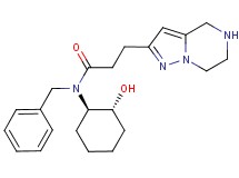 N-benzyl-N-[rel-(1R,2R)-2-hydroxycyclohexyl]-3-(4,5,6,7-tetrahydropyrazolo[1,5-a]pyrazin-2-yl)propanamide hydrochloride
