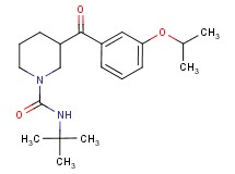 N-(tert-butyl)-3-(3-isopropoxybenzoyl)-1-piperidinecarboxamide