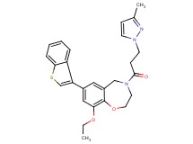 7-(1-benzothien-3-yl)-9-ethoxy-4-[3-(3-methyl-1H-pyrazol-1-yl)propanoyl]-2,3,4,5-tetrahydro-1,4-benzoxazepine