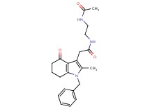 N-[2-(acetylamino)ethyl]-2-(1-benzyl-2-methyl-4-oxo-4,5,6,7-tetrahydro-1H-indol-3-yl)acetamide