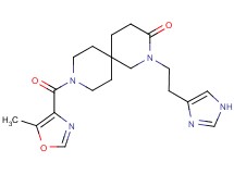 2-[2-(1H-imidazol-4-yl)ethyl]-9-[(5-methyl-1,3-oxazol-4-yl)carbonyl]-2,9-diazaspiro[5.5]undecan-3-one