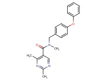N,2,4-trimethyl-N-(4-phenoxybenzyl)-5-pyrimidinecarboxamide