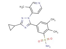 5-[3-cyclopropyl-1-(3-methylpyridin-4-yl)-1H-1,2,4-triazol-5-yl]-2,3-dimethylbenzenesulfonamide