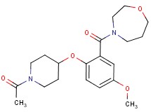 4-{2-[(1-acetylpiperidin-4-yl)oxy]-5-methoxybenzoyl}-1,4-oxazepane
