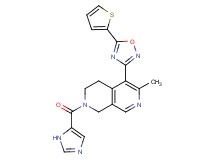 2-(1H-imidazol-5-ylcarbonyl)-6-methyl-5-[5-(2-thienyl)-1,2,4-oxadiazol-3-yl]-1,2,3,4-tetrahydro-2,7-naphthyridine
