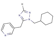 3-{[1-(cyclohexylmethyl)-1H-1,2,4-triazol-5-yl]methyl}pyridine