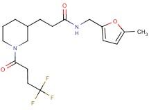 N-[(5-methyl-2-furyl)methyl]-3-[1-(4,4,4-trifluorobutanoyl)-3-piperidinyl]propanamide