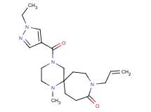 9-allyl-4-[(1-ethyl-1H-pyrazol-4-yl)carbonyl]-1-methyl-1,4,9-triazaspiro[5.6]dodecan-10-one