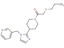 3-[(2-{1-[(propylthio)acetyl]-4-piperidinyl}-1H-imidazol-1-yl)methyl]pyridine