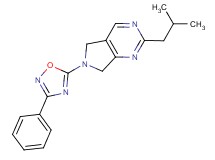 2-isobutyl-6-(3-phenyl-1,2,4-oxadiazol-5-yl)-6,7-dihydro-5H-pyrrolo[3,4-d]pyrimidine