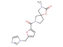 7-[5-(1H-imidazol-1-ylmethyl)-2-furoyl]-3-methyl-1-oxa-3,7-diazaspiro[4.4]nonan-2-one