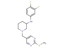 N-(3,4-difluorophenyl)-1-{[2-(methylthio)-5-pyrimidinyl]methyl}-3-piperidinamine