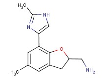 1-[5-methyl-7-(2-methyl-1H-imidazol-4-yl)-2,3-dihydro-1-benzofuran-2-yl]methanamine