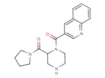3-{[2-(1-pyrrolidinylcarbonyl)-1-piperazinyl]carbonyl}quinoline
