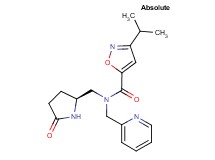 3-isopropyl-N-{[(2S)-5-oxo-2-pyrrolidinyl]methyl}-N-(2-pyridinylmethyl)-5-isoxazolecarboxamide